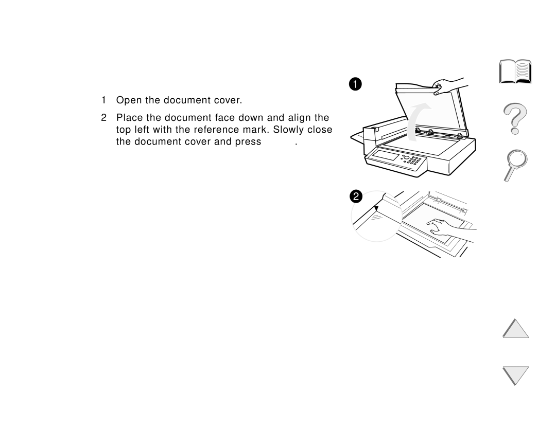 HP and 8150 MFP manual Loading documents onto the Flatbed, HP Digital Copy 366 