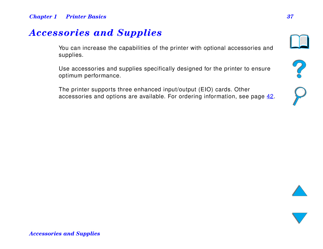 HP and 8150 MFP manual Accessories and Supplies 