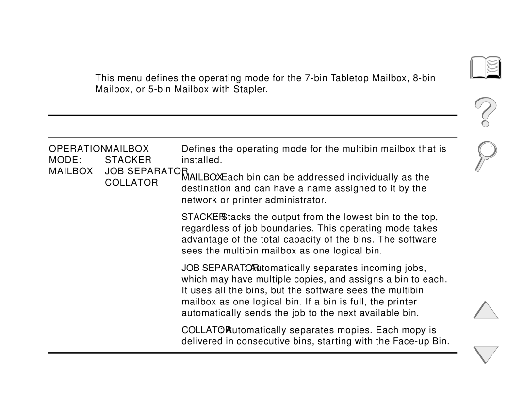 HP and 8150 MFP manual Configuration of MBM Menu, Appendix B Control Panel Menus 456 