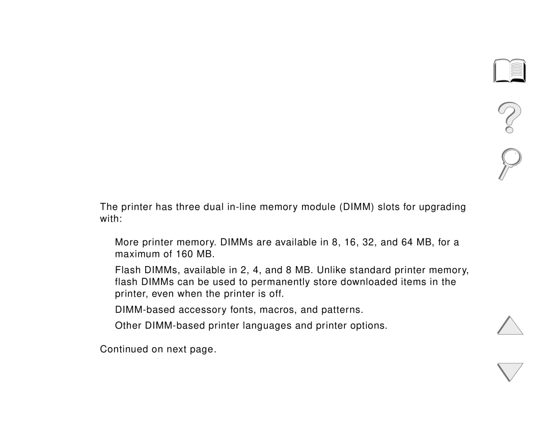 HP and 8150 MFP manual Printer Memory Expansion, Appendix C Printer Memory and Expansion 467 