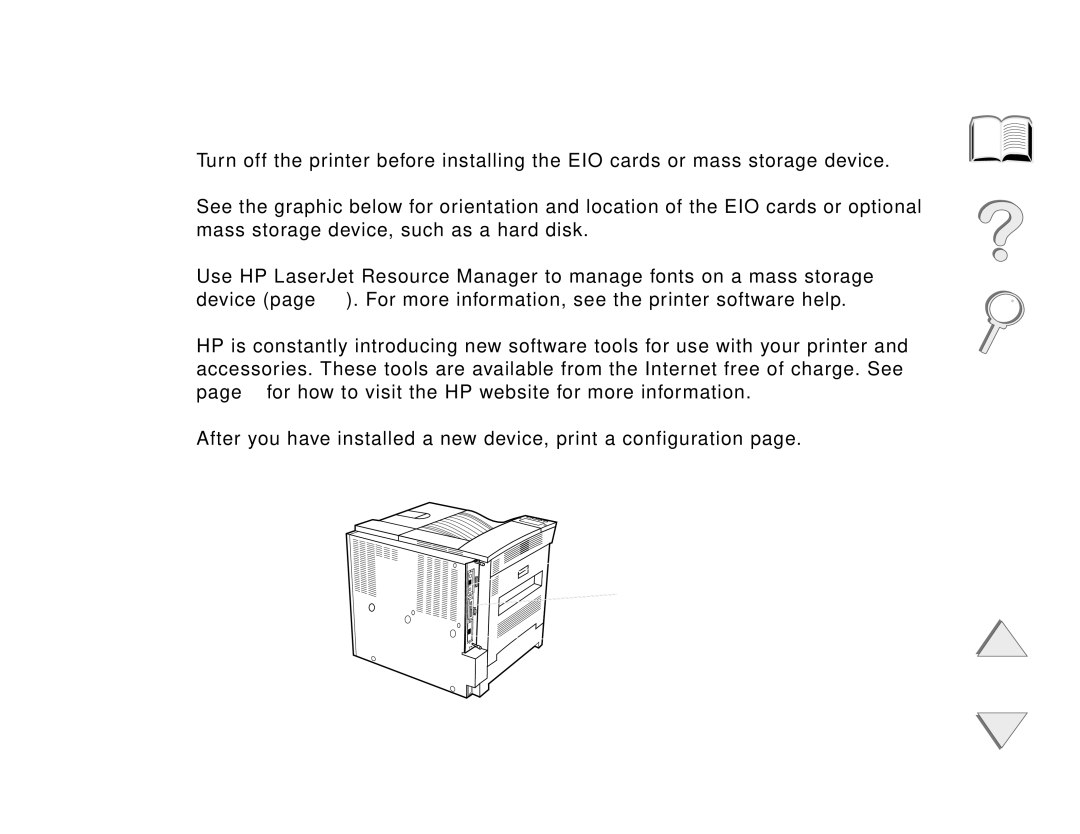 HP and 8150 MFP manual Installing EIO Cards/Mass Storage, Appendix C Printer Memory and Expansion 479 