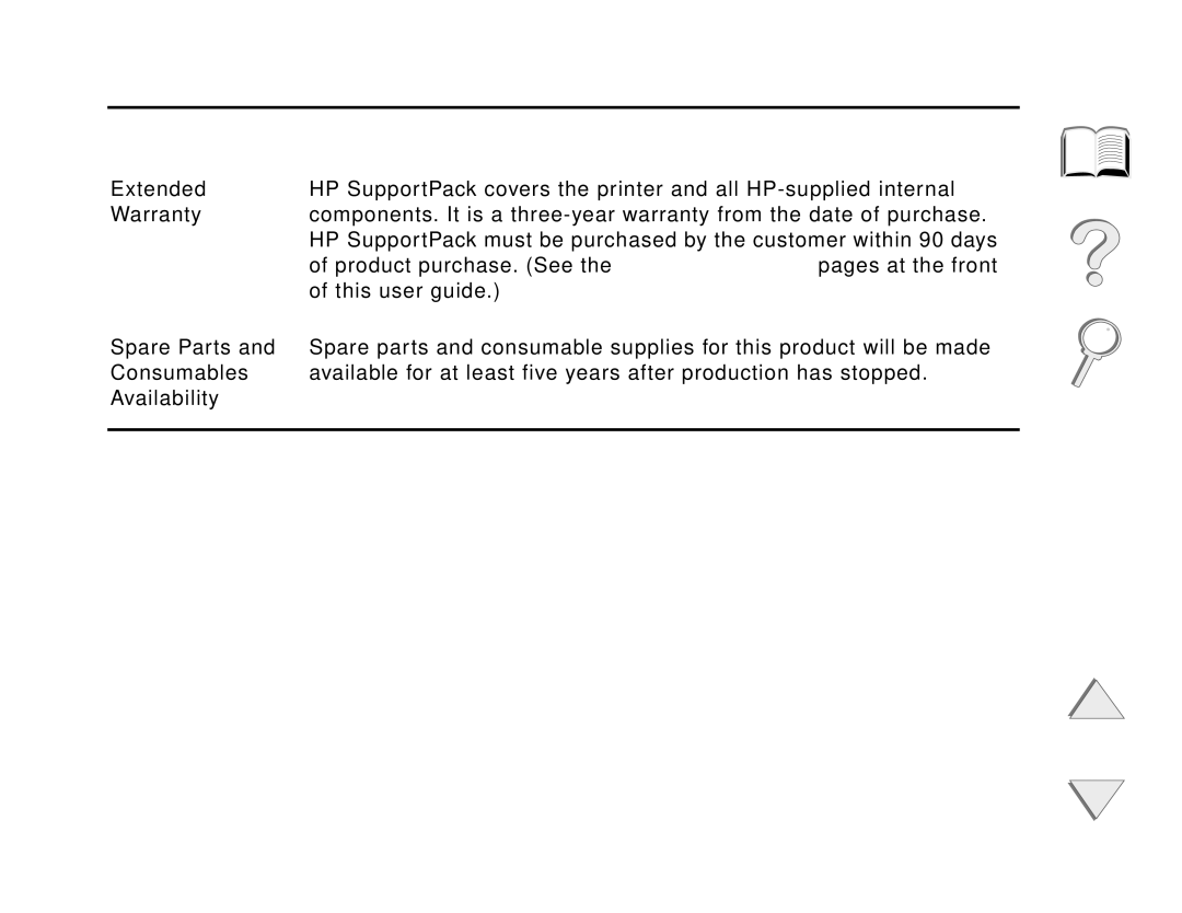 HP and 8150 MFP manual To ensure printer longevity, HP provides the following 