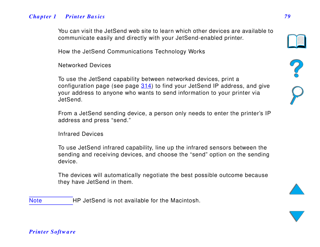 HP and 8150 MFP manual How the JetSend Communications Technology Works, HP JetSend is not available for the Macintosh 