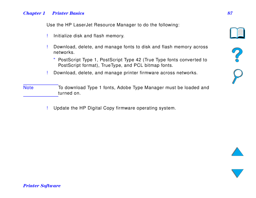 HP and 8150 MFP manual Printer Basics 