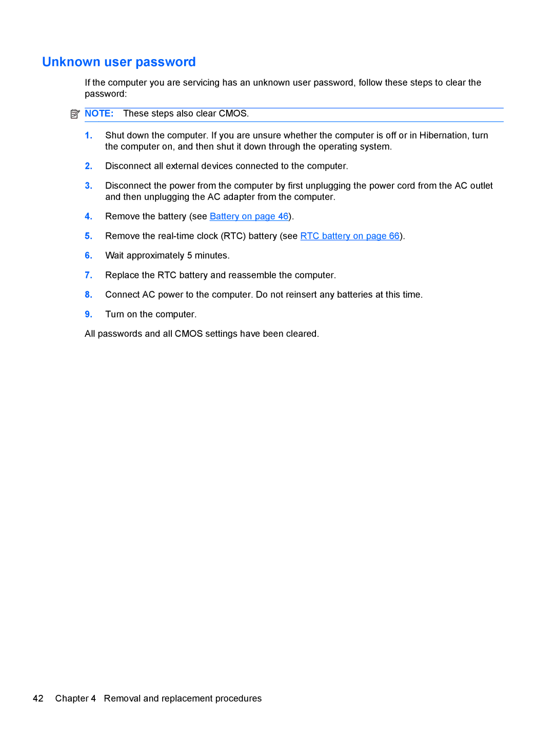 HP NG879UPABA, AS322USABA, NH303EPABA manual Unknown user password 