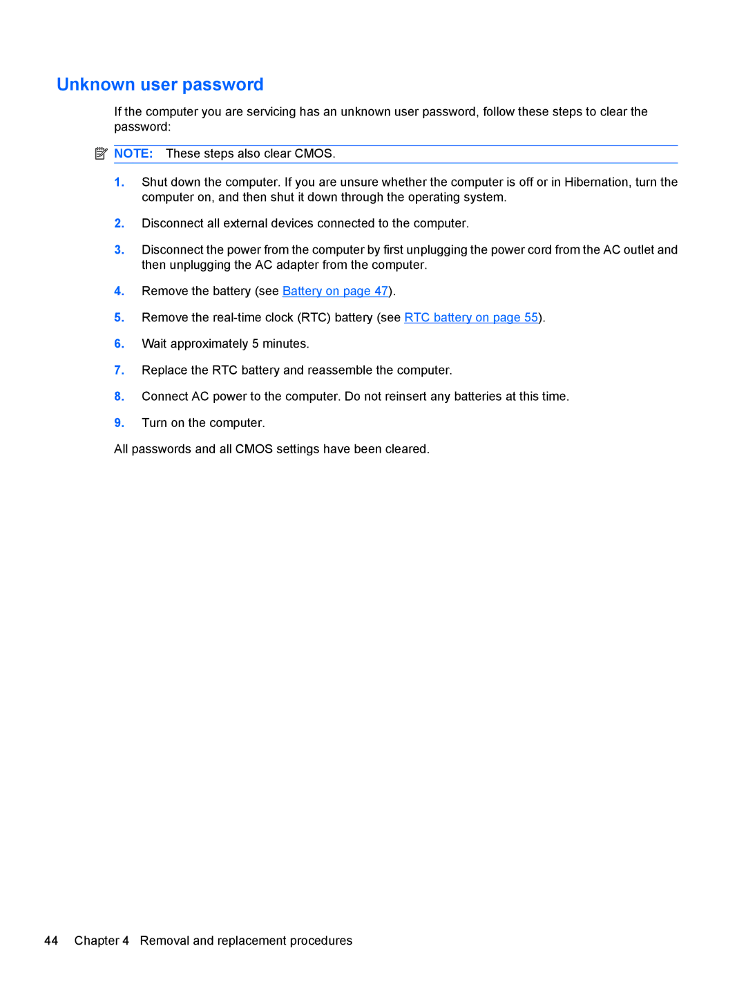 HP AW389USABA, FN023UAABA manual Unknown user password 