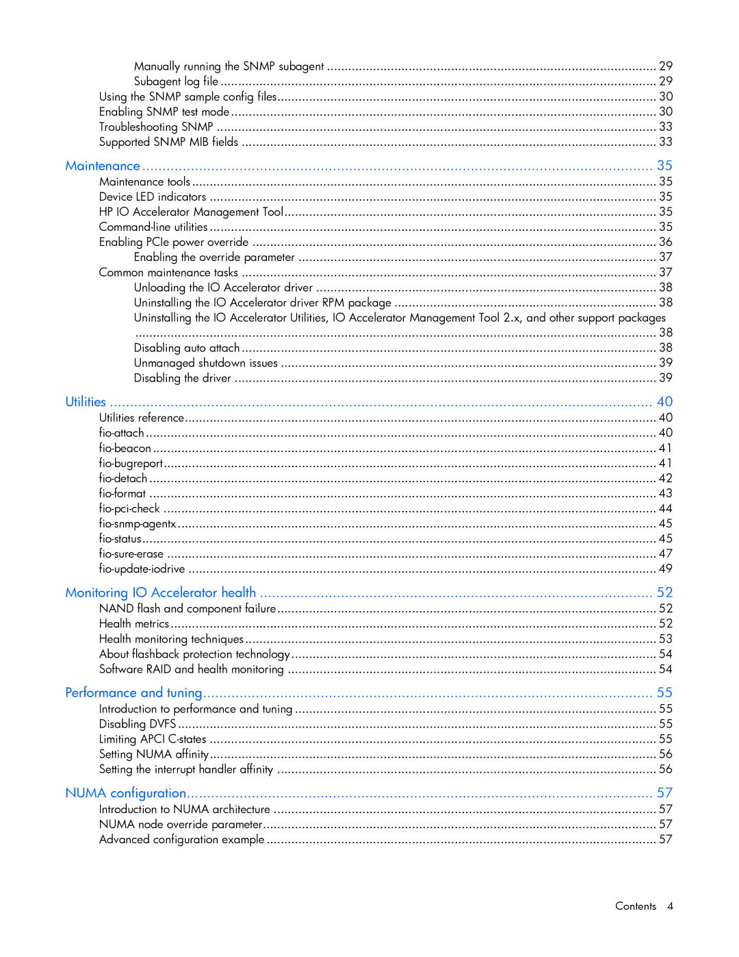 HP B- Accelerators Linux manual Maintenance 