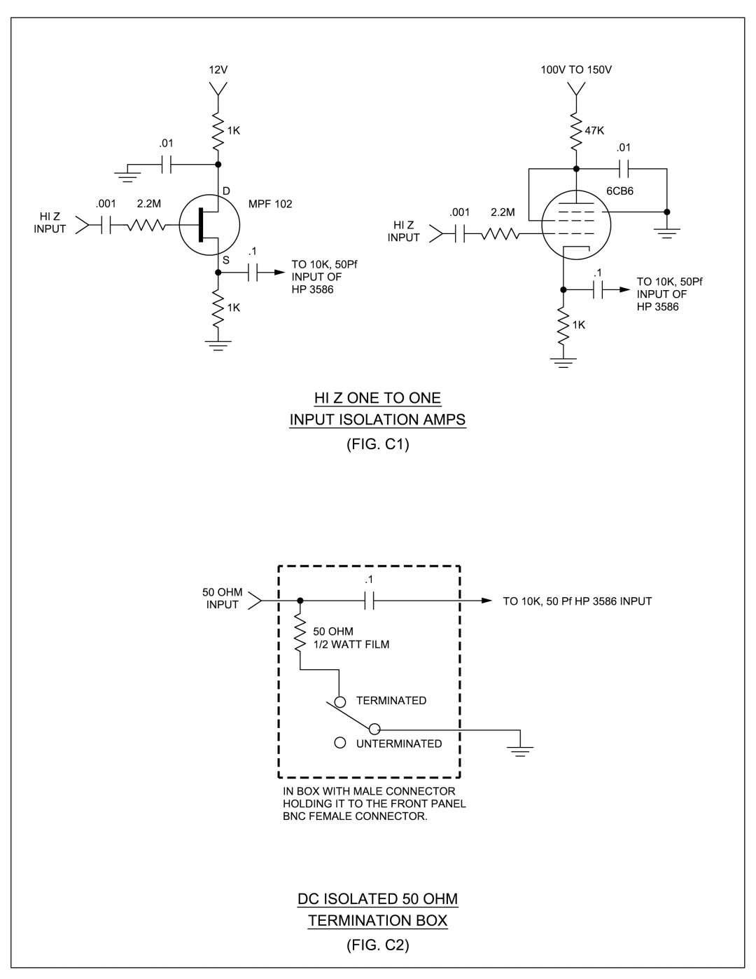 HP B, C, 3586A manual 