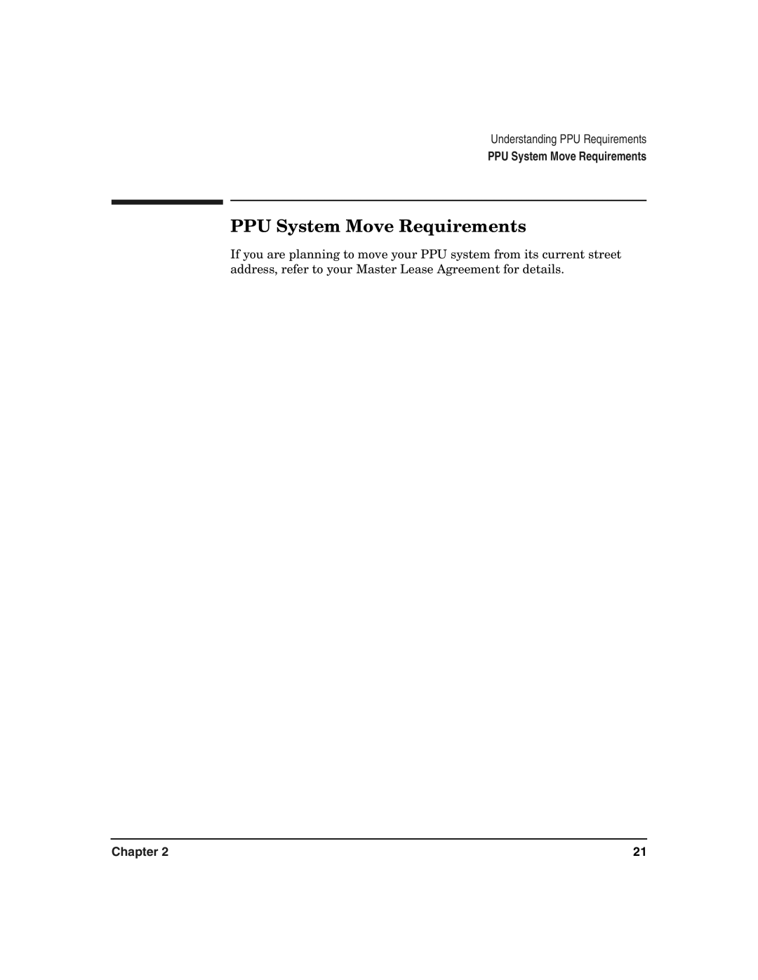 HP B.06.X manual PPU System Move Requirements 