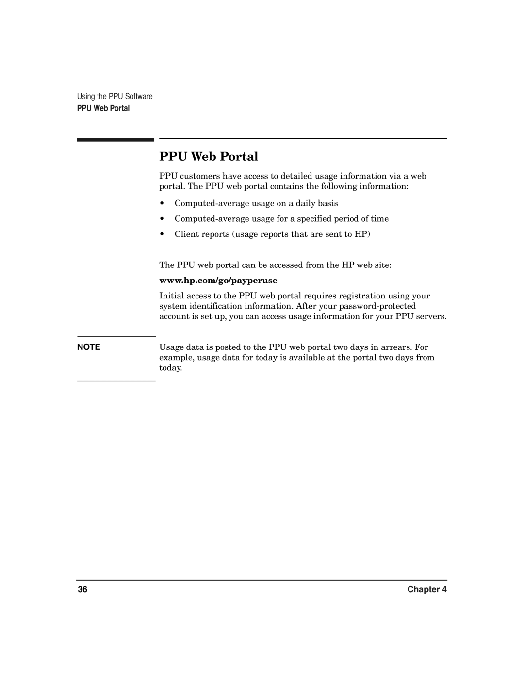 HP B.06.X manual PPU Web Portal 