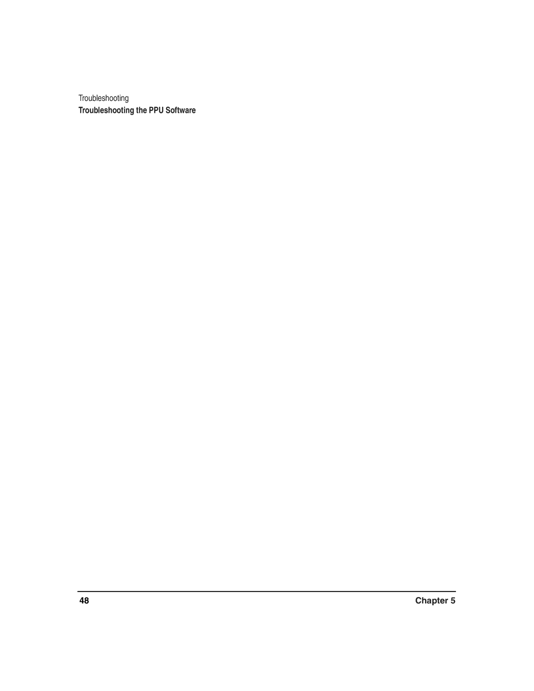 HP B.06.X manual Troubleshooting the PPU Software Chapter 