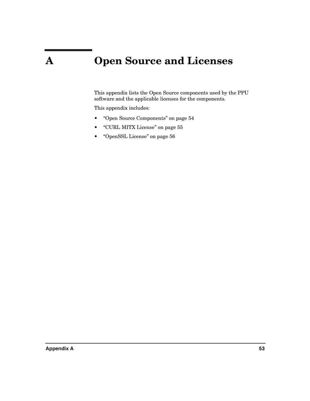 HP B.06.X manual Open Source and Licenses 