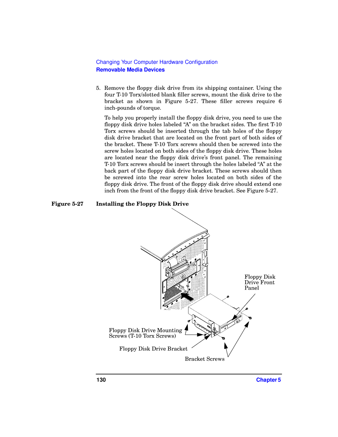 HP b1000 manual 130 