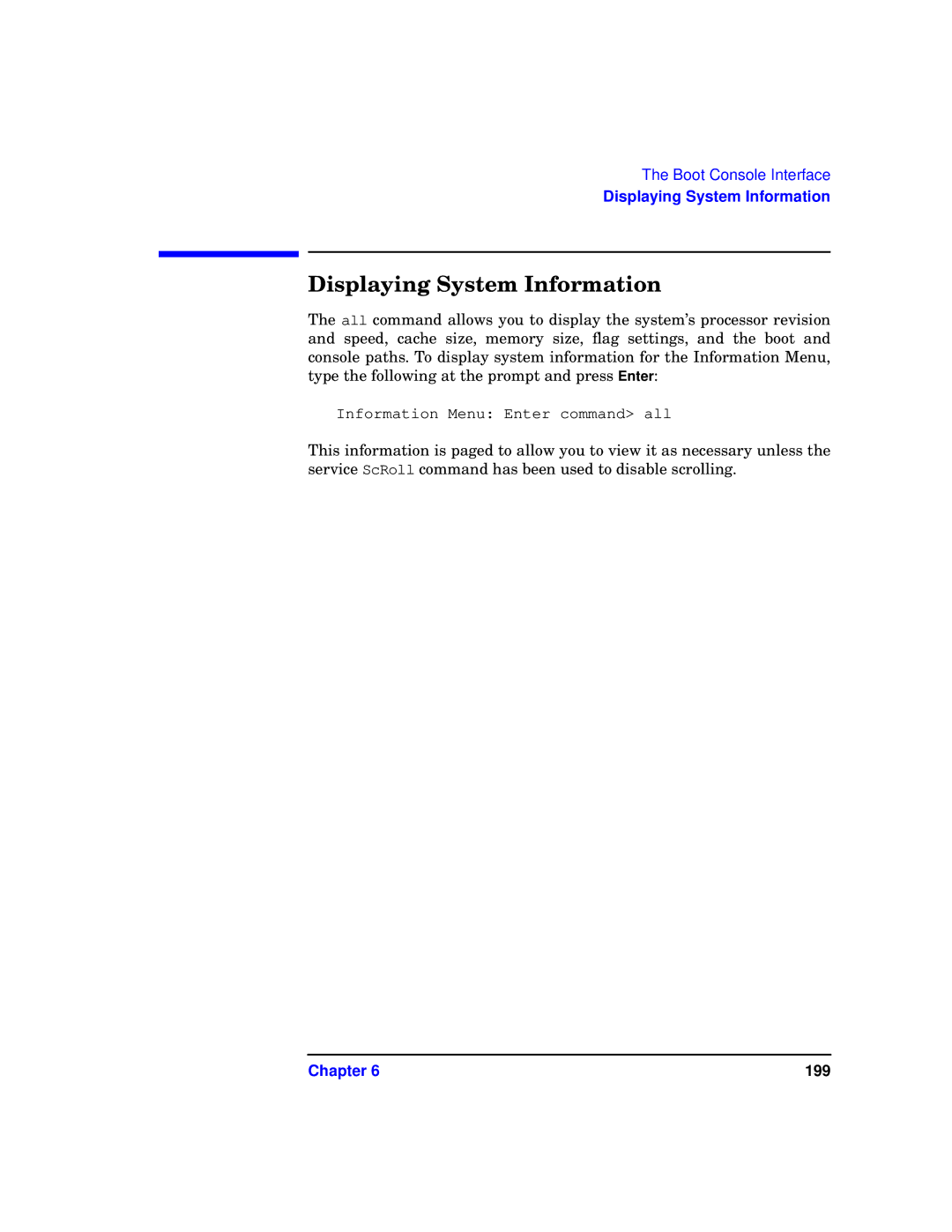 HP b1000 manual Displaying System Information 