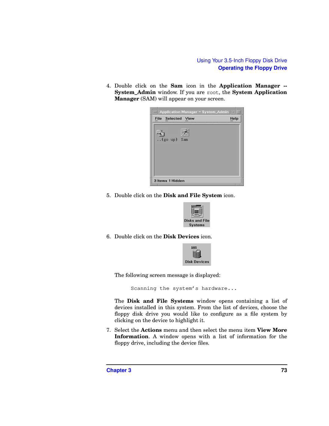 HP b1000 manual Scanning the system’s hardware 