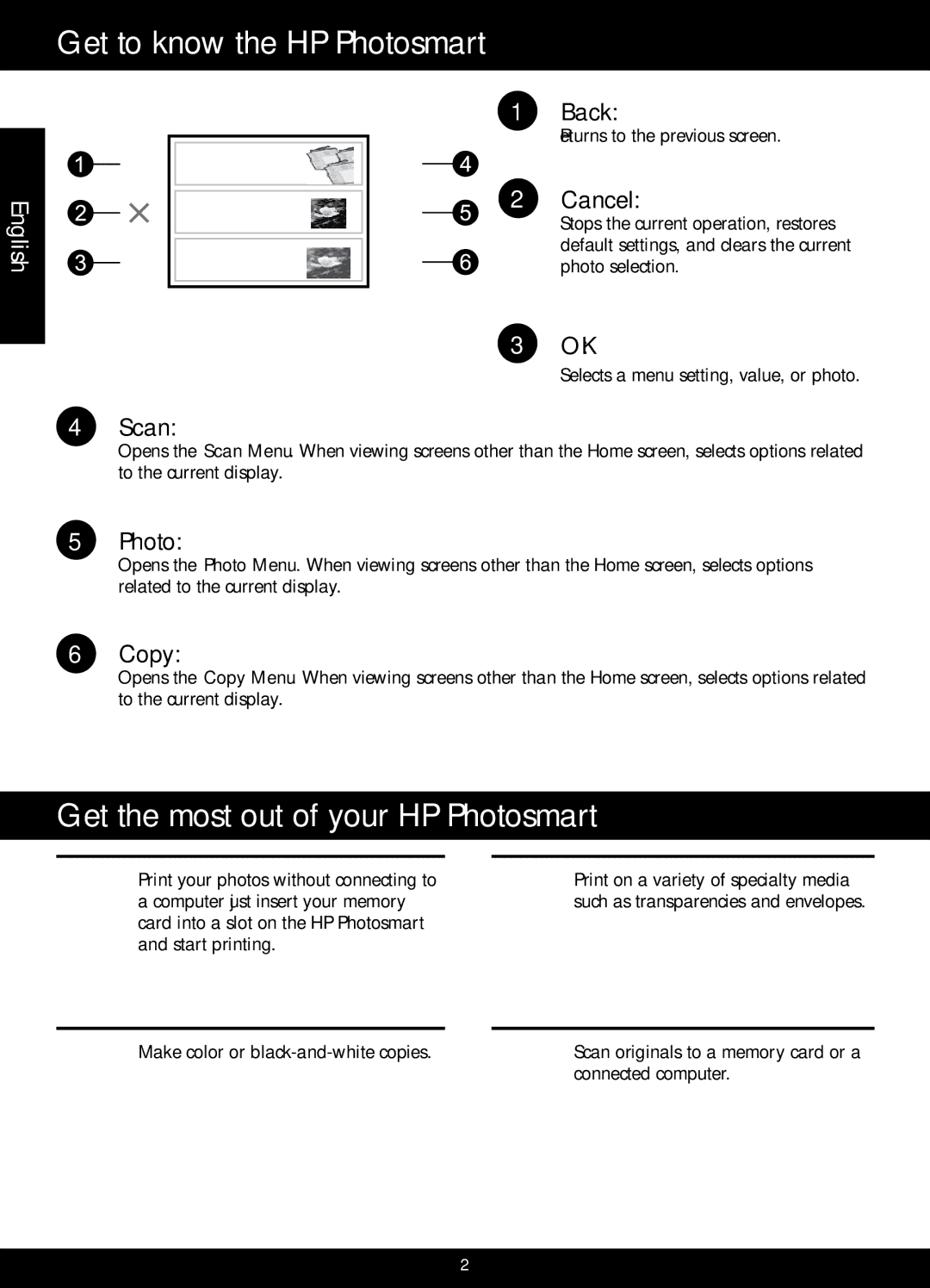 HP B109 manual Get to know the HP Photosmart, Get the most out of your HP Photosmart 