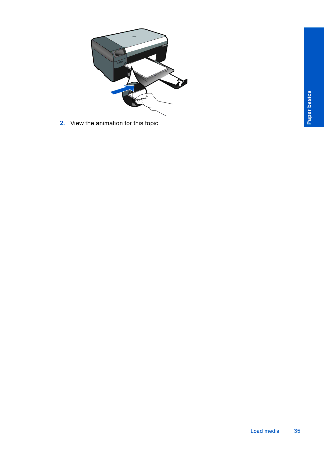 HP B110c, B110b, B110a, B110d, B110e manual View the animation for this topic 