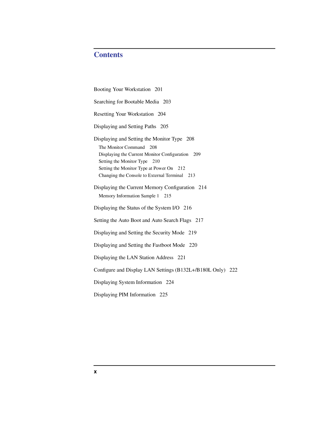 HP B160L, B132L, B180L manual Displaying the Current Memory Conﬁguration 214 