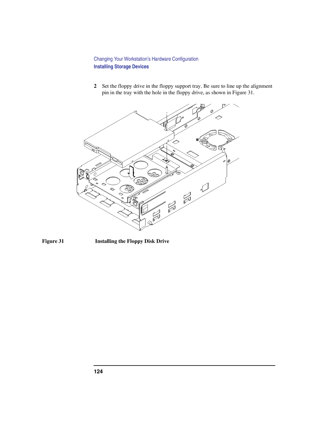 HP B132L, B160L, B180L manual Installing the Floppy Disk Drive 