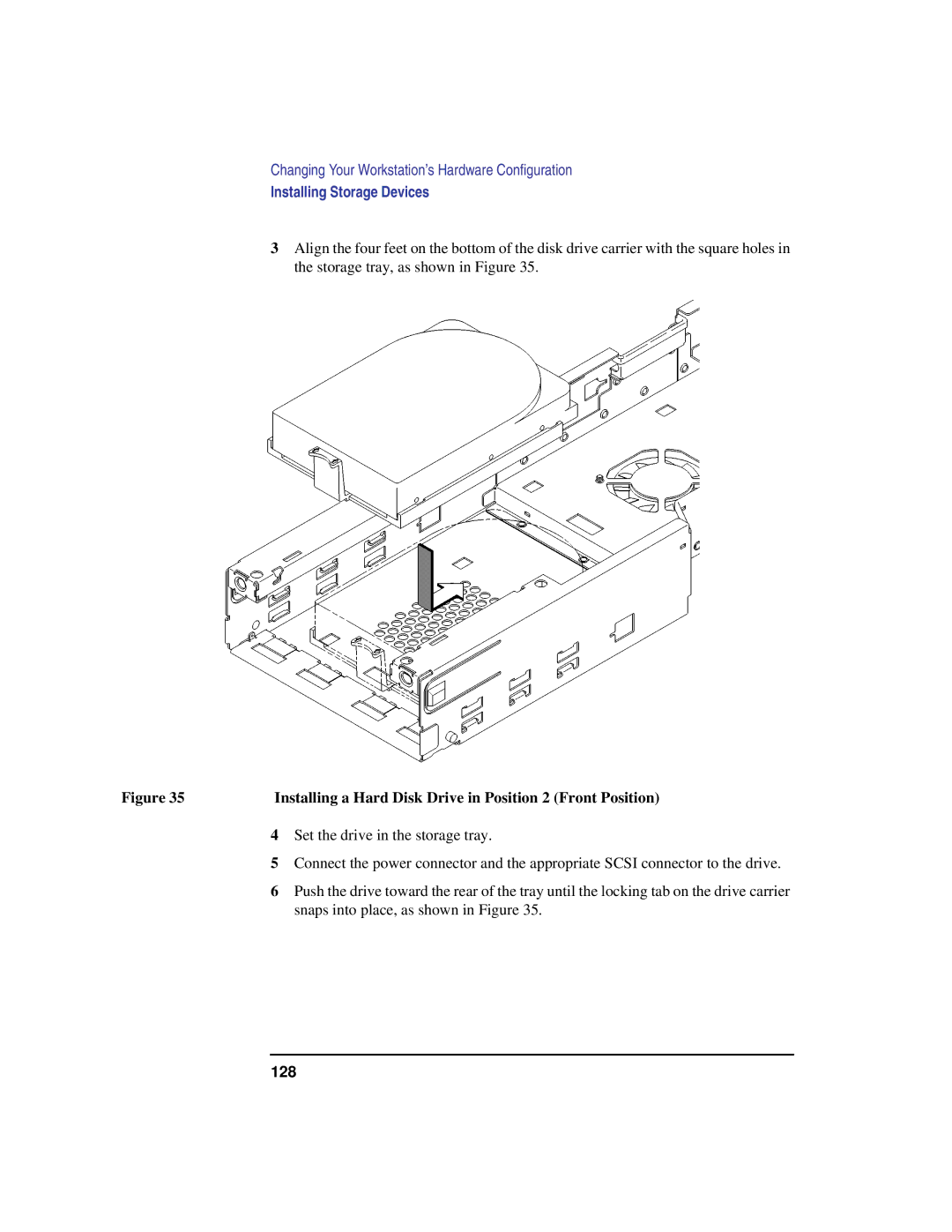 HP B160L, B132L, B180L manual Installing a Hard Disk Drive in Position 2 Front Position 