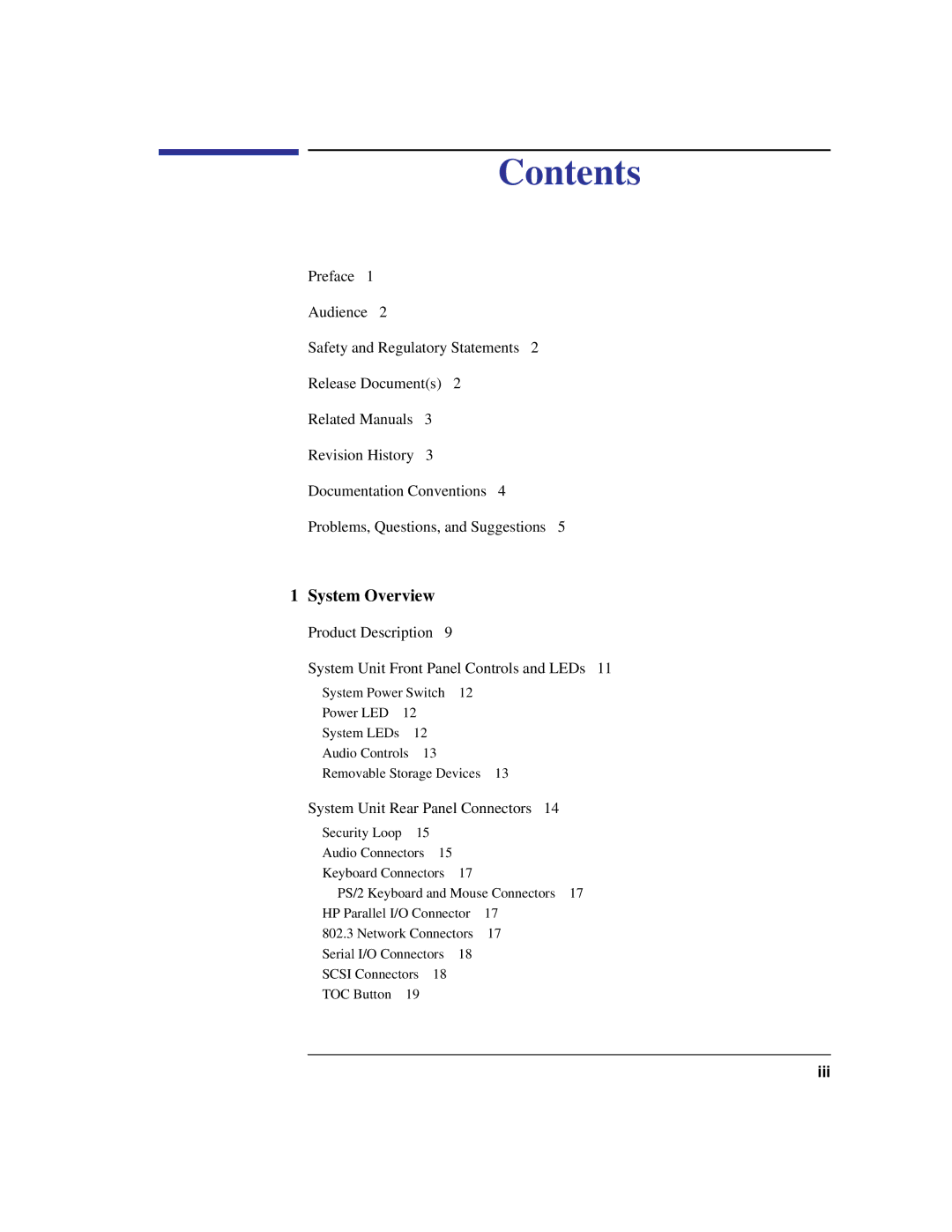 HP B132L, B160L, B180L manual Contents 