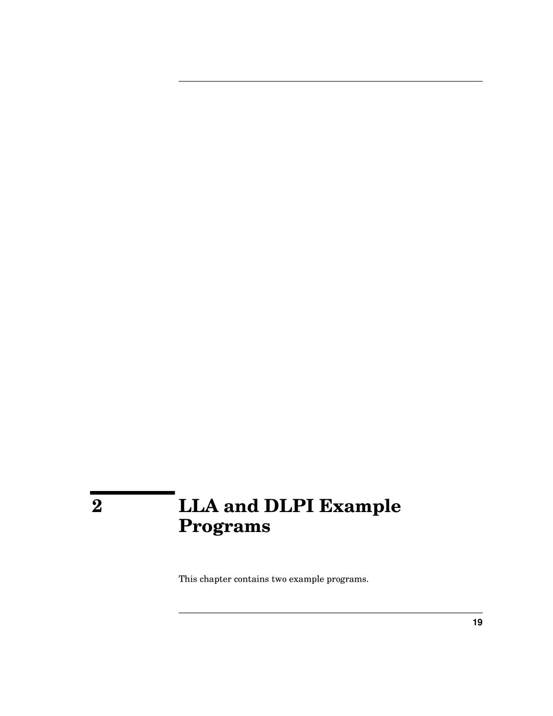 HP B2355-90138 manual LLA and Dlpi Example 