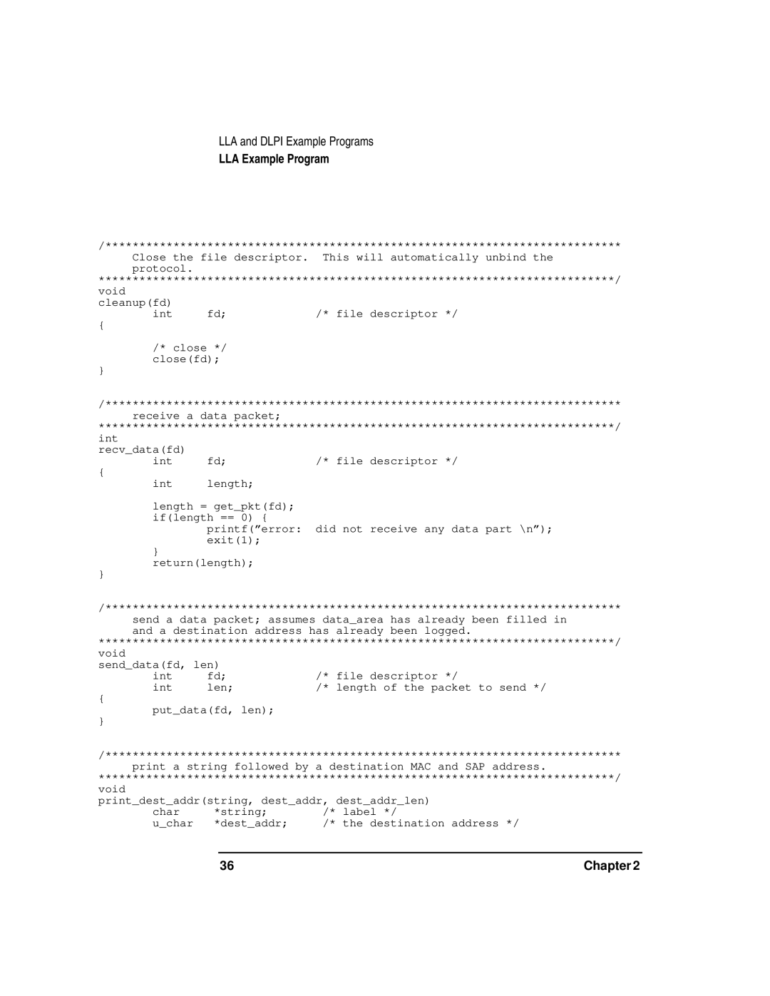 HP B2355-90138 manual LLA Example Program 