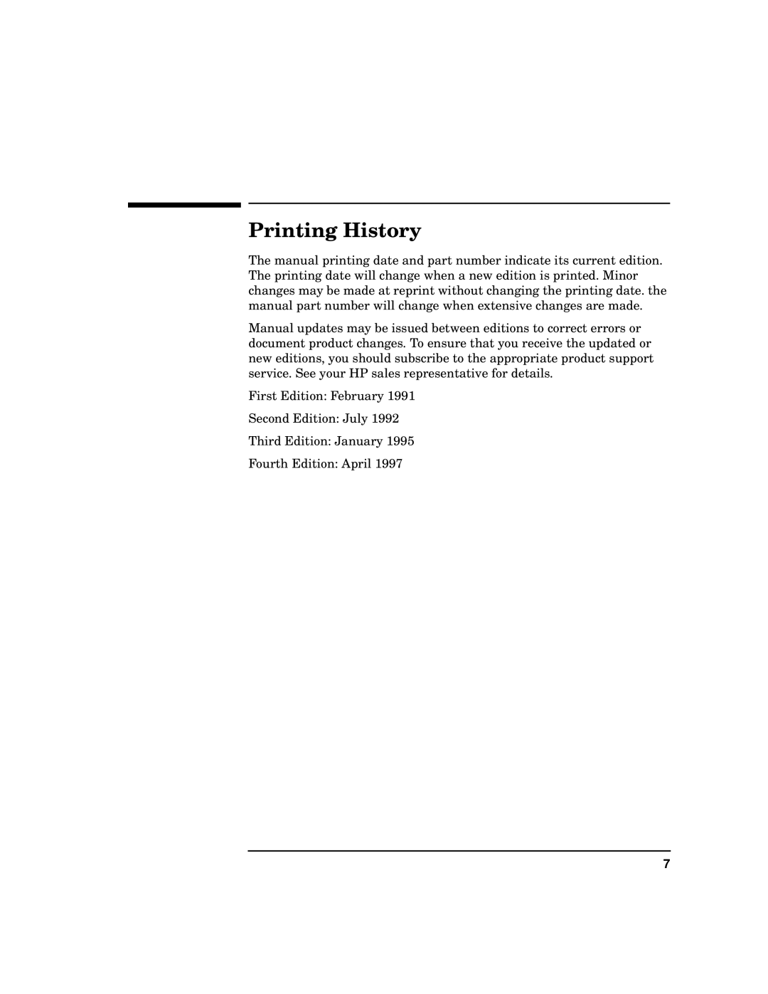 HP B2355-90138 manual Printing History 