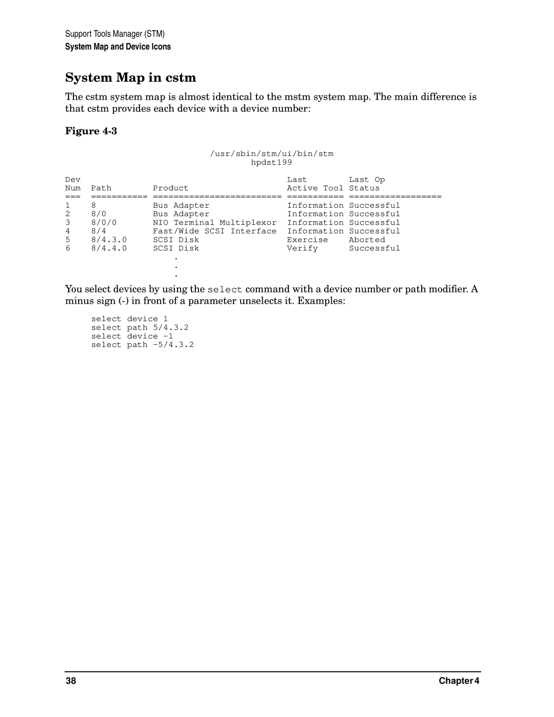 HP B6191-90015a manual System Map in cstm 