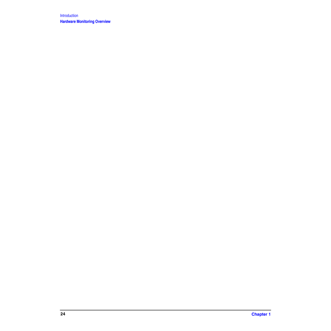 HP B6191-90029 manual Hardware Monitoring Overview Chapter 