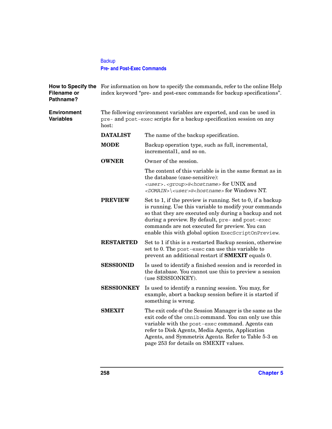 HP B6960-90078 manual Pathname?, 258 