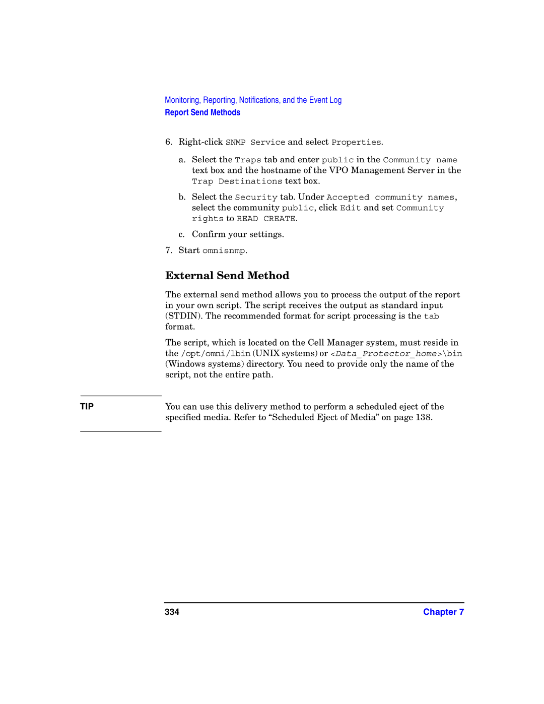 HP B6960-90078 manual External Send Method, 334 