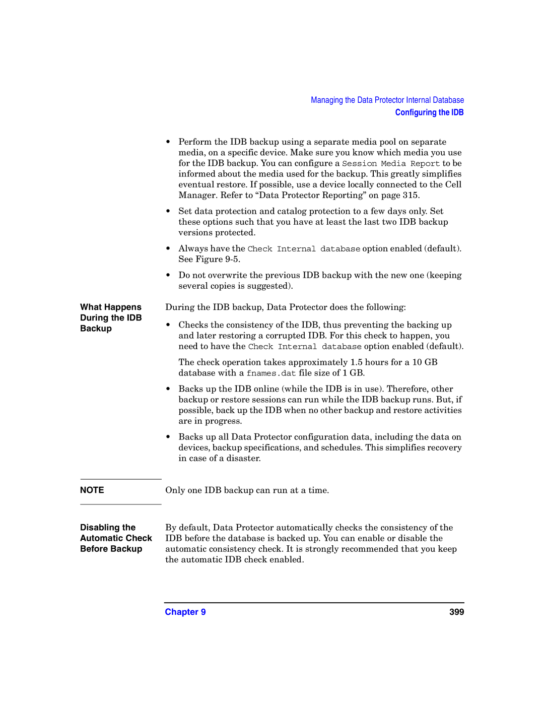 HP B6960-90078 manual During the IDB 