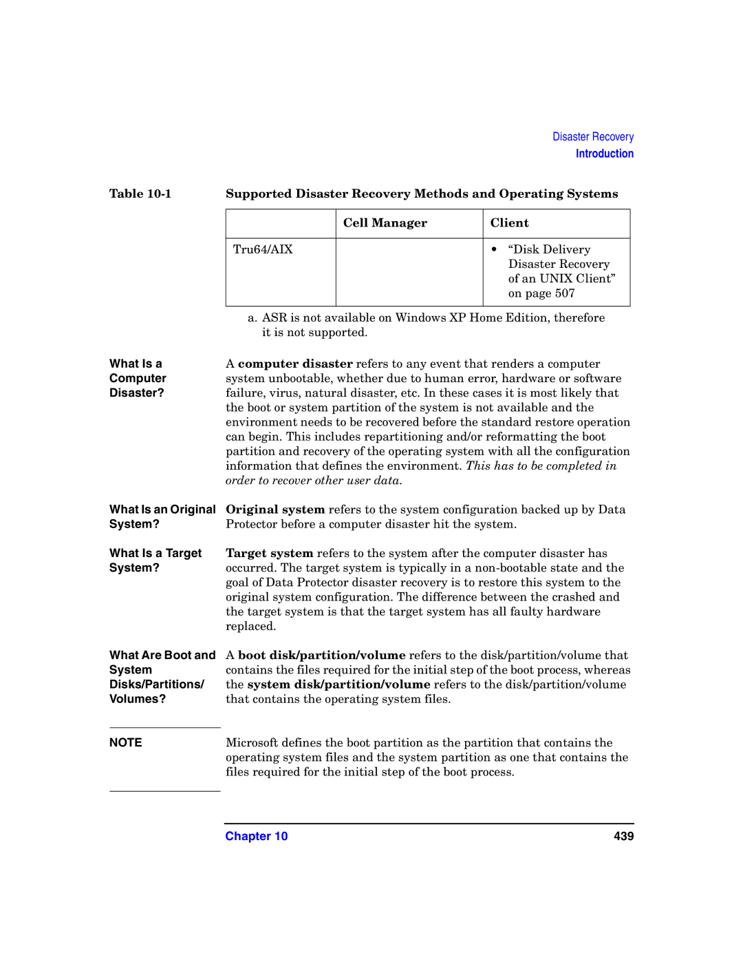 HP B6960-90078 manual What Is a, Computer, Disaster?, Order to recover other user data 