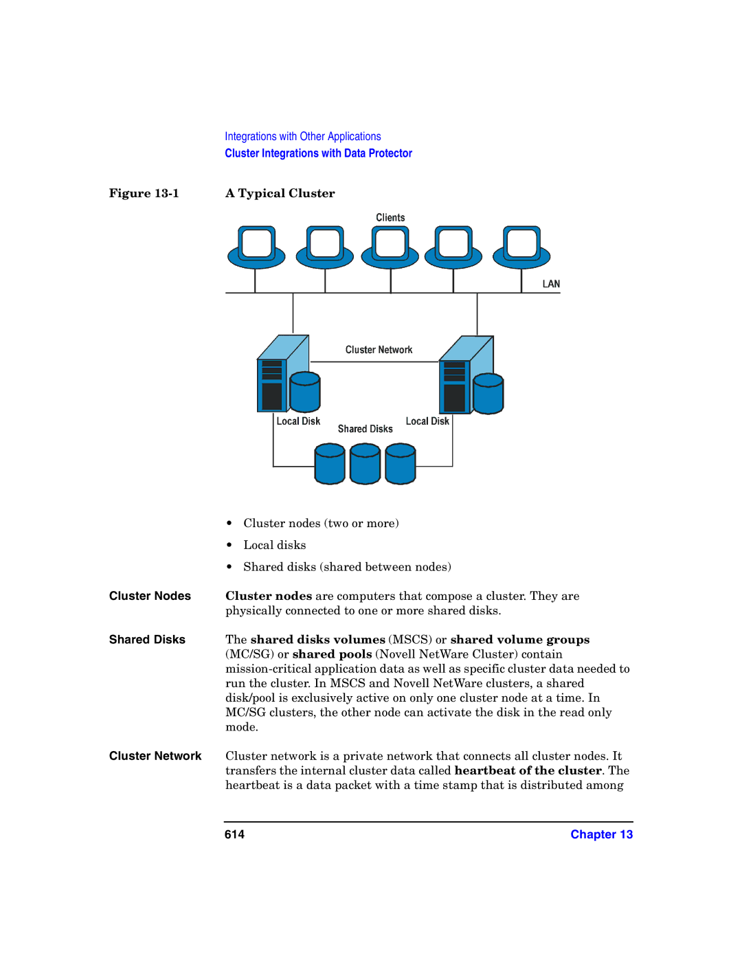 HP B6960-90078 manual Typical Cluster, 614 