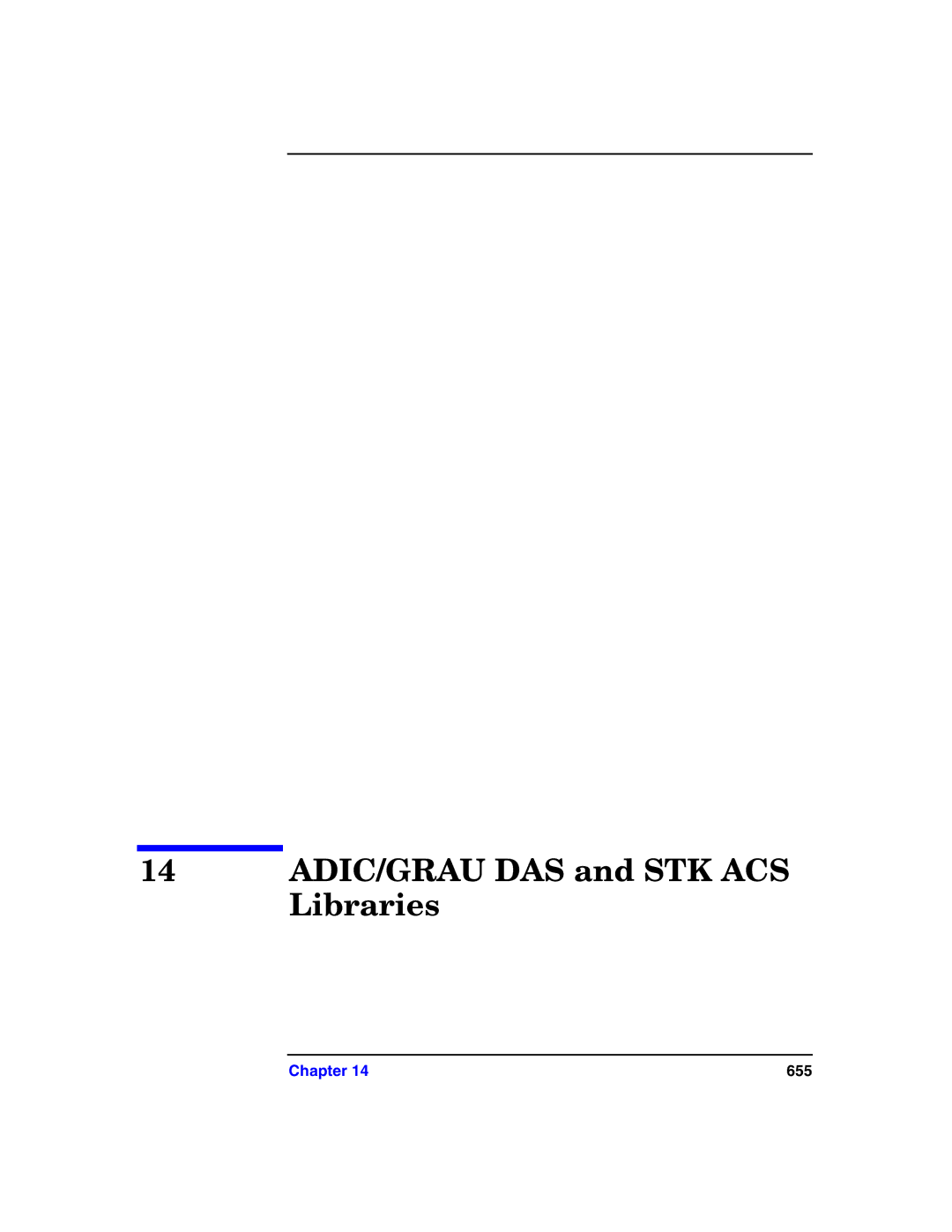 HP B6960-90078 manual ADIC/GRAU DAS and STK ACS Libraries 