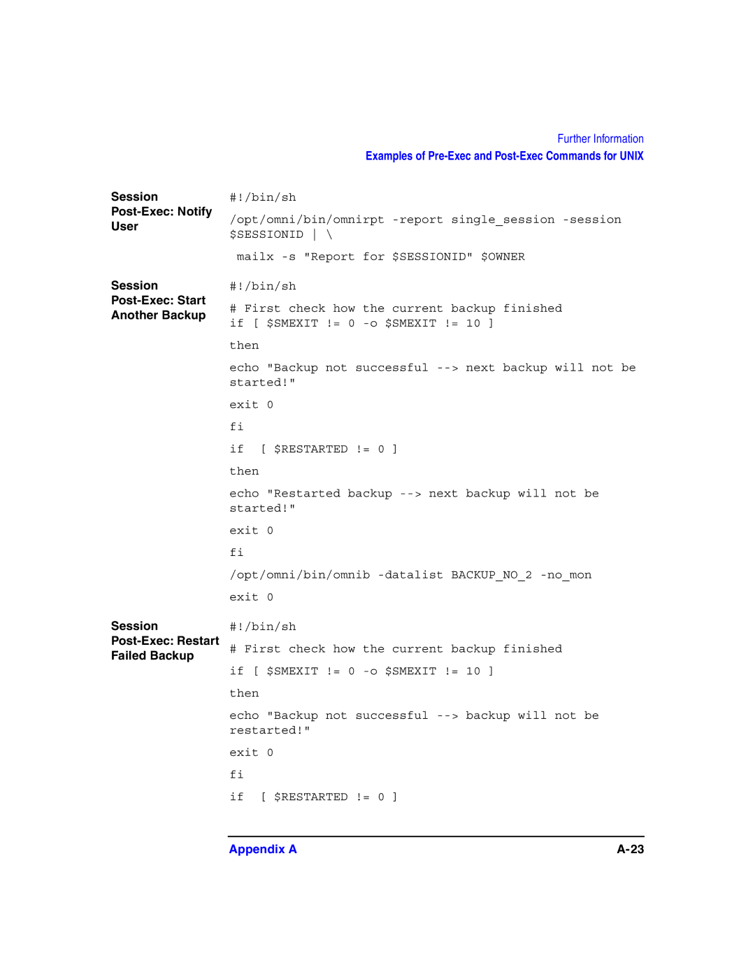 HP B6960-90078 manual Post-Exec Notify User 