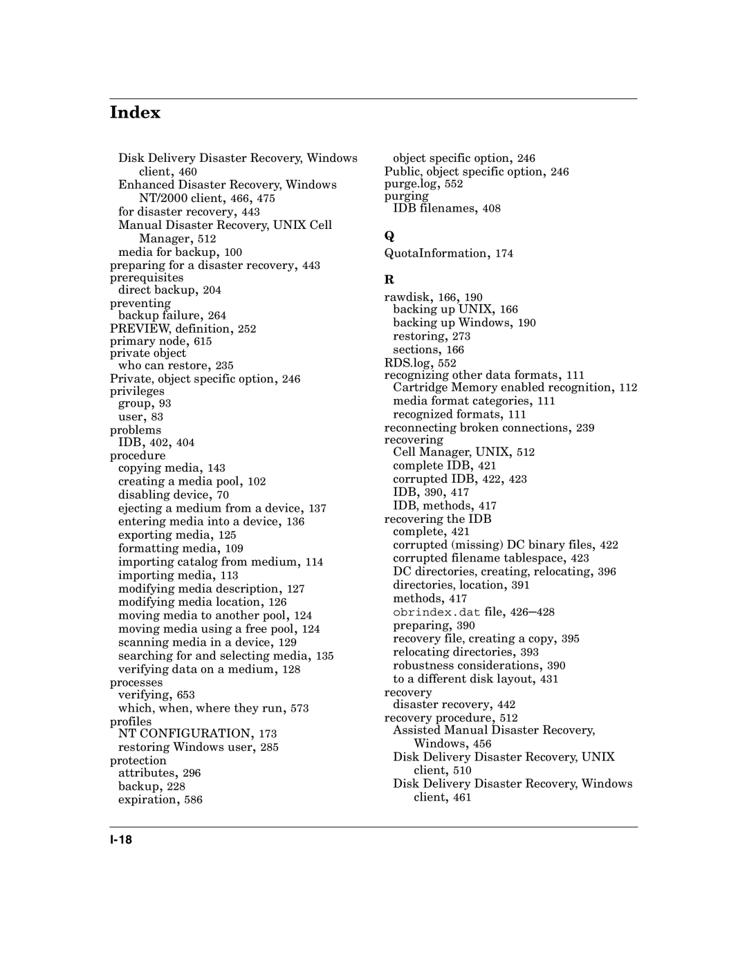 HP B6960-90078 manual Index 