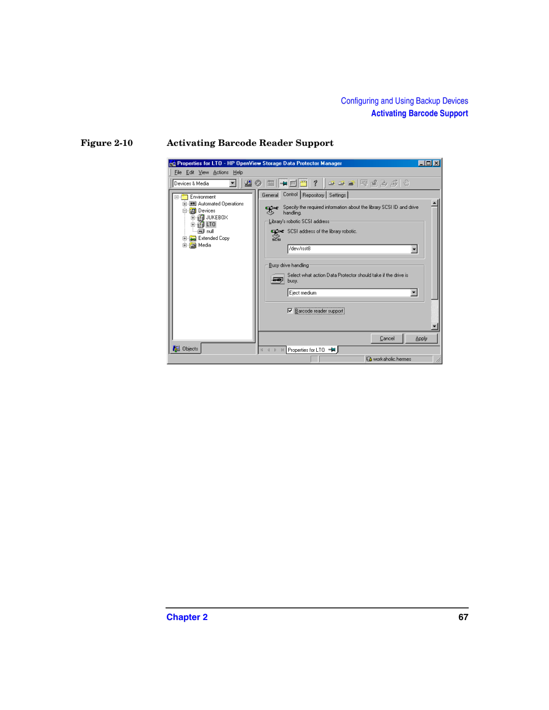 HP B6960-90078 manual Activating Barcode Reader Support 