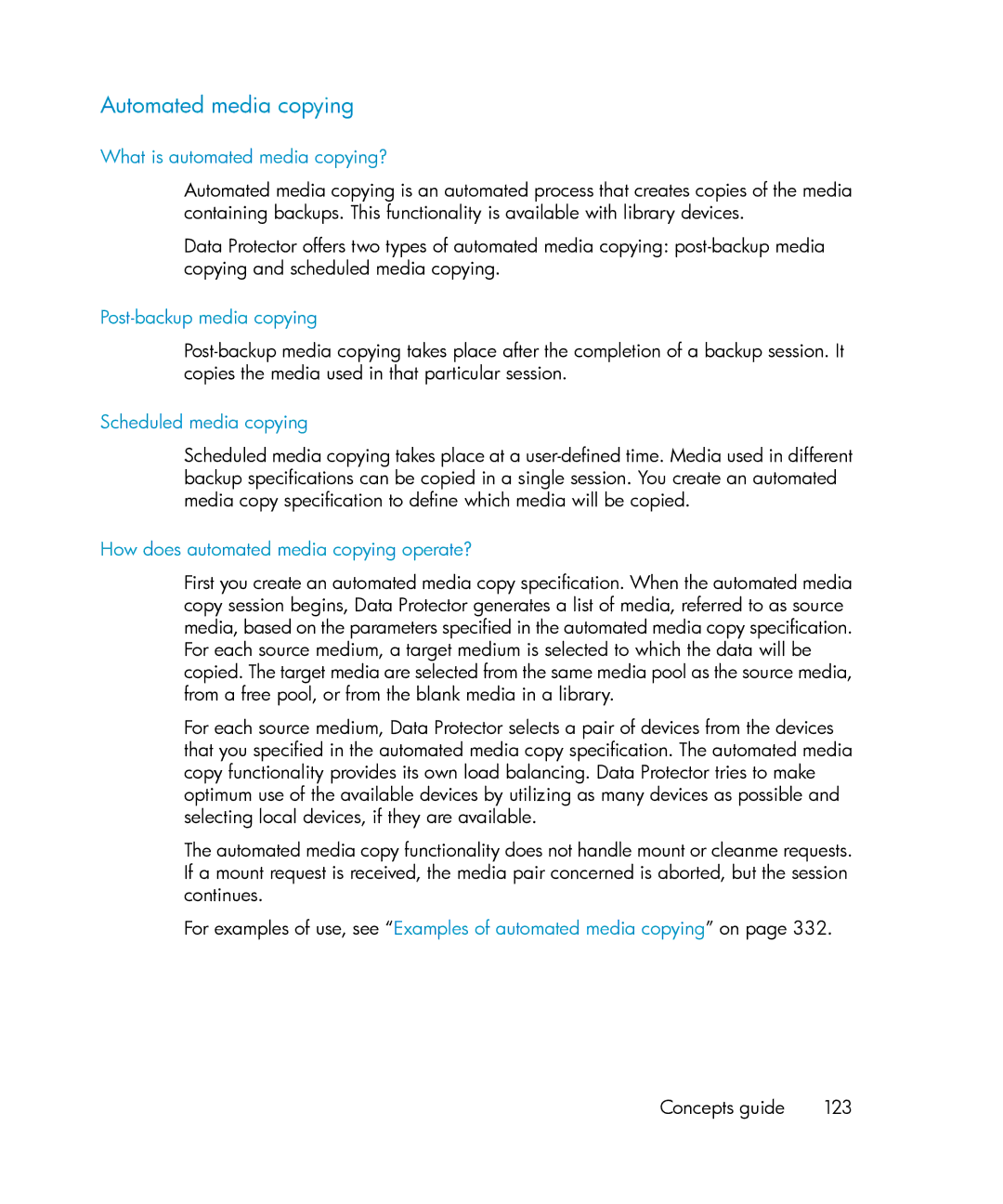 HP B6960-96035 manual Automated media copying, What is automated media copying?, Post-backup media copying 