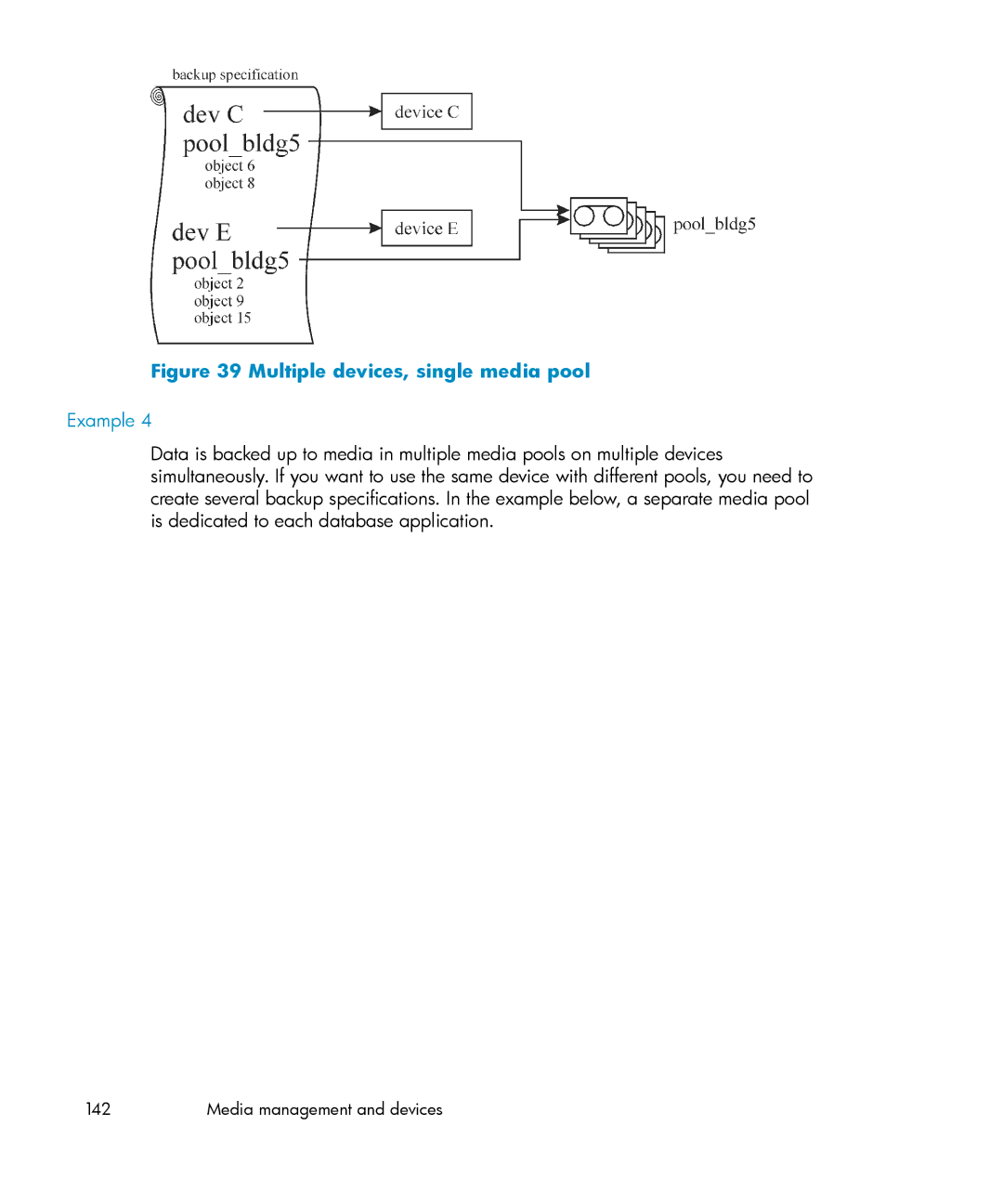 HP B6960-96035 manual Multiple devices, single media pool 