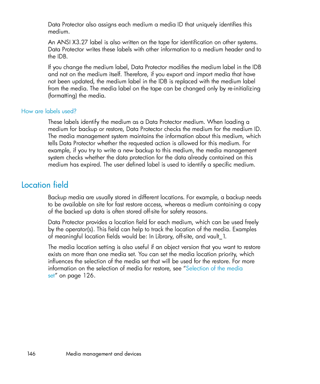 HP B6960-96035 manual Location field, How are labels used? 