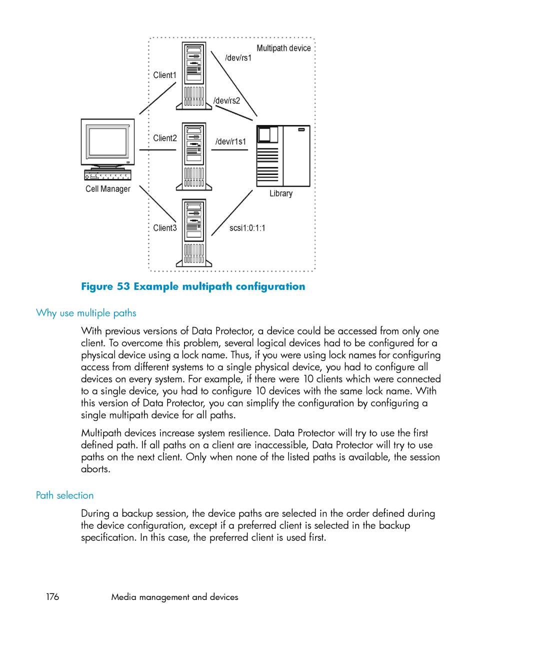 HP B6960-96035 manual Why use multiple paths, Path selection 