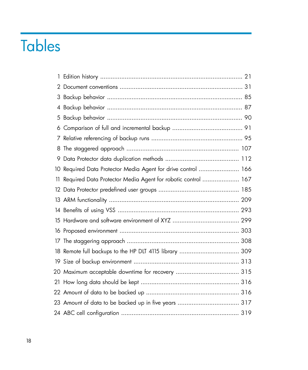 HP B6960-96035 manual Tables 