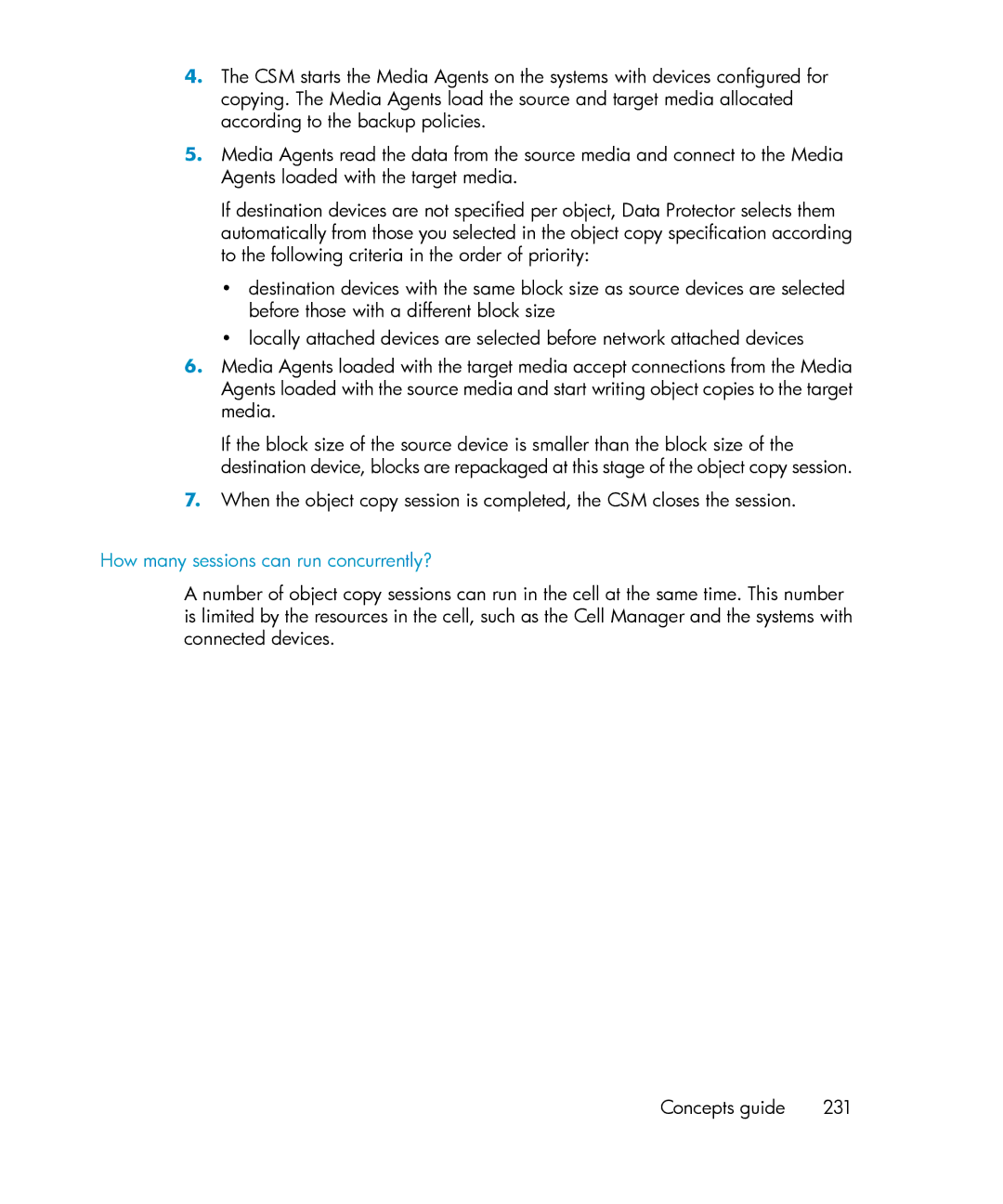 HP B6960-96035 manual How many sessions can run concurrently? 