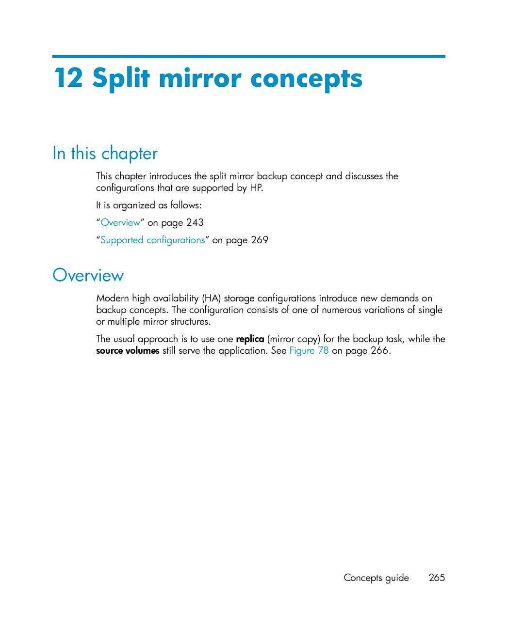 HP B6960-96035 manual Split mirror concepts, This chapter 