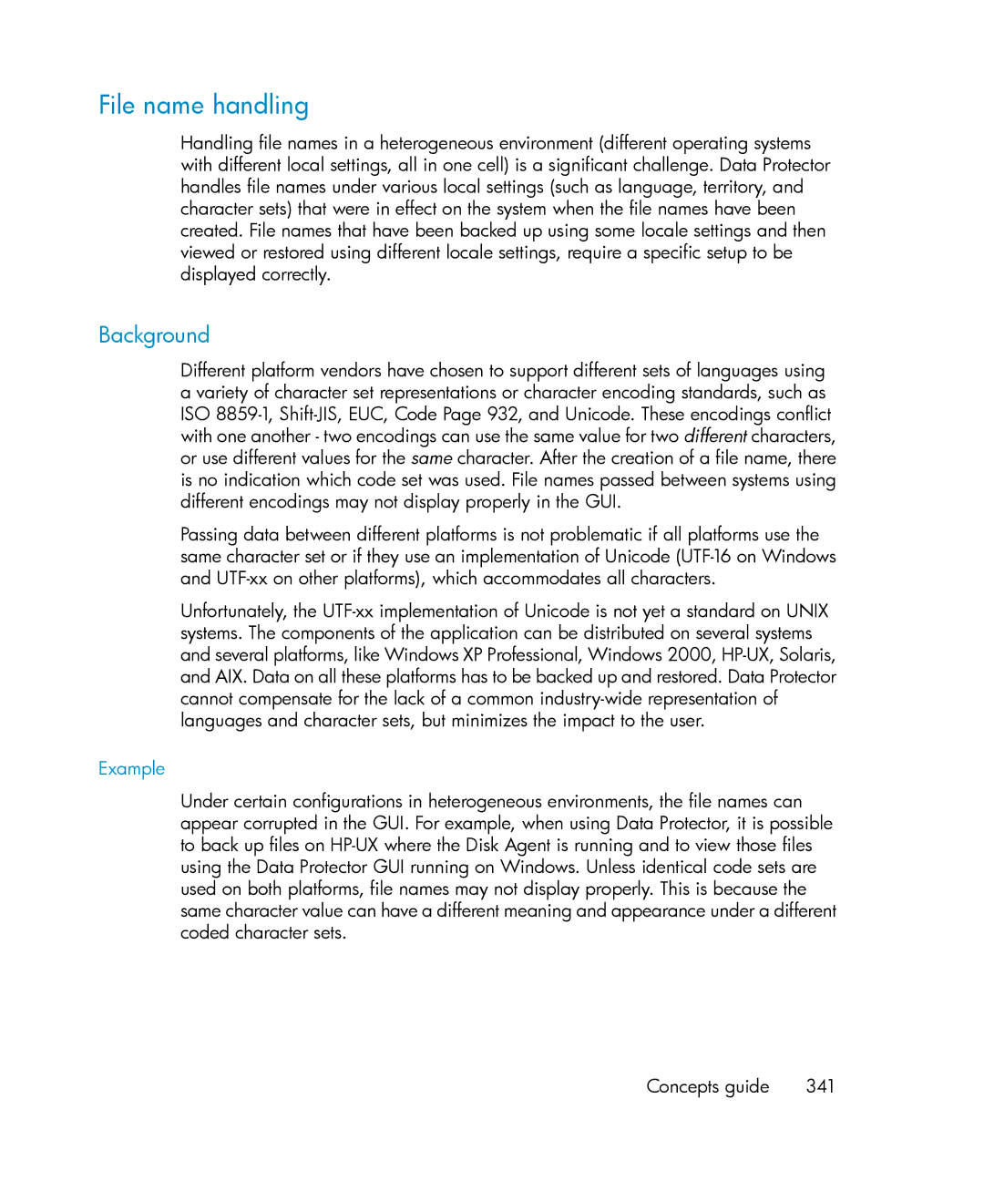 HP B6960-96035 manual File name handling, Background 