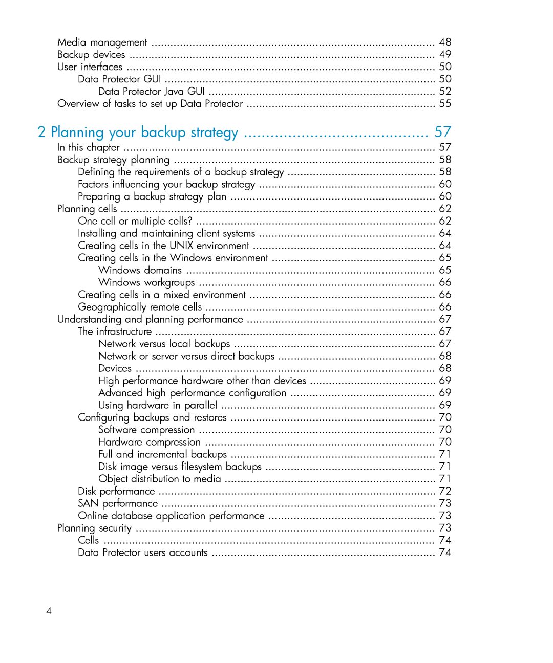 HP B6960-96035 manual Planning your backup strategy 