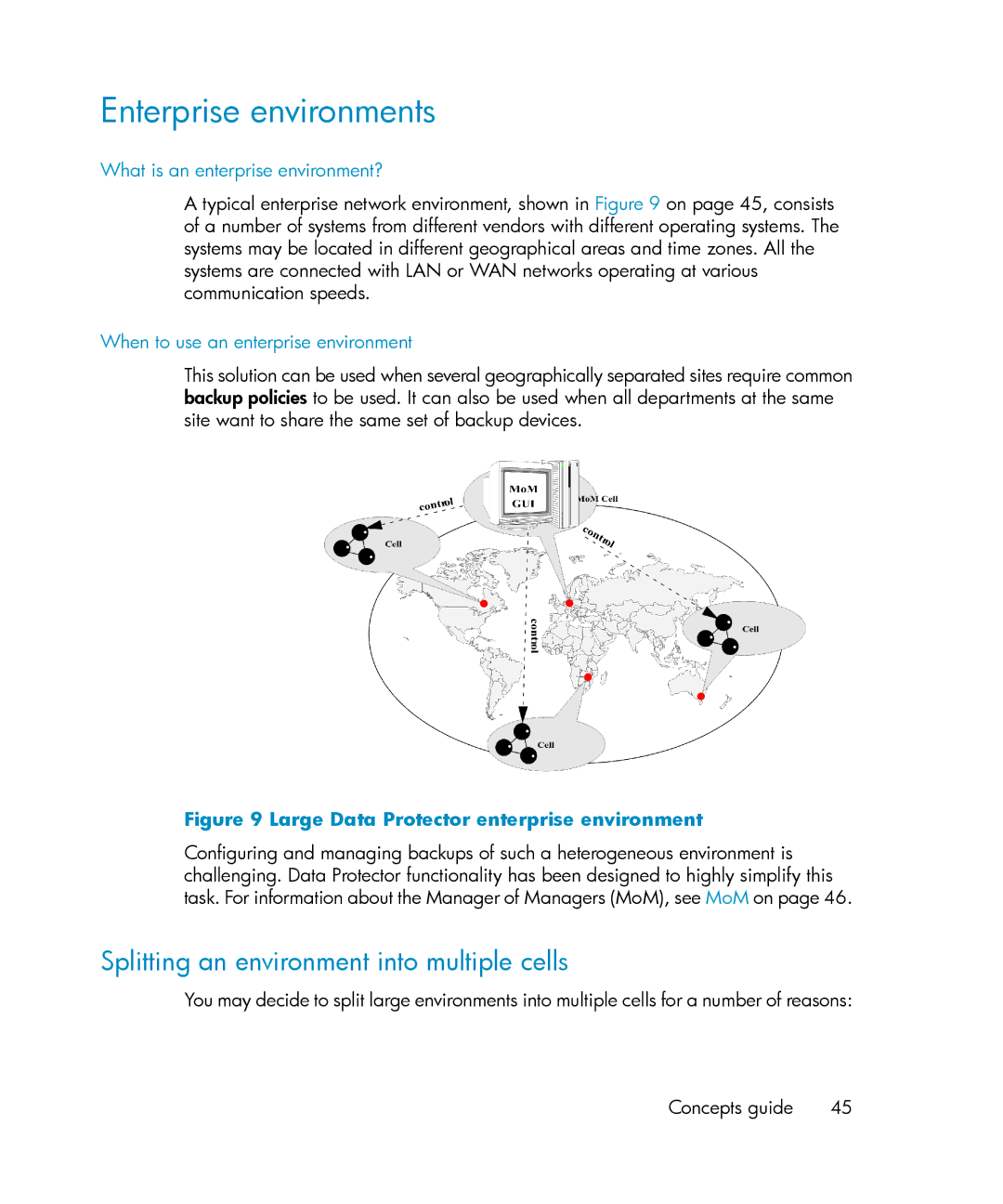 HP B6960-96035 Enterprise environments, Splitting an environment into multiple cells, What is an enterprise environment? 