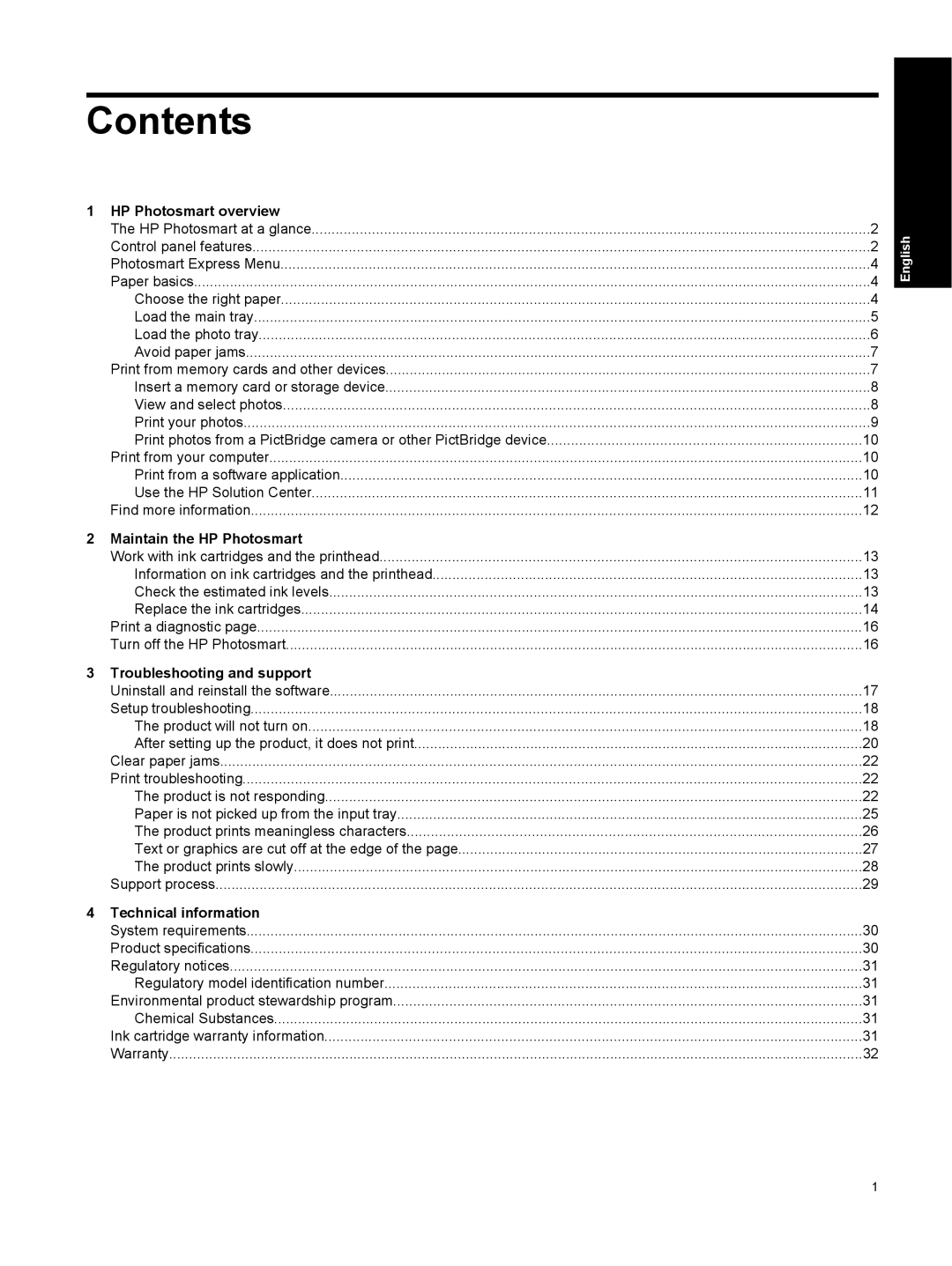 HP B8550 Photo CB981A#B1H manual Contents 